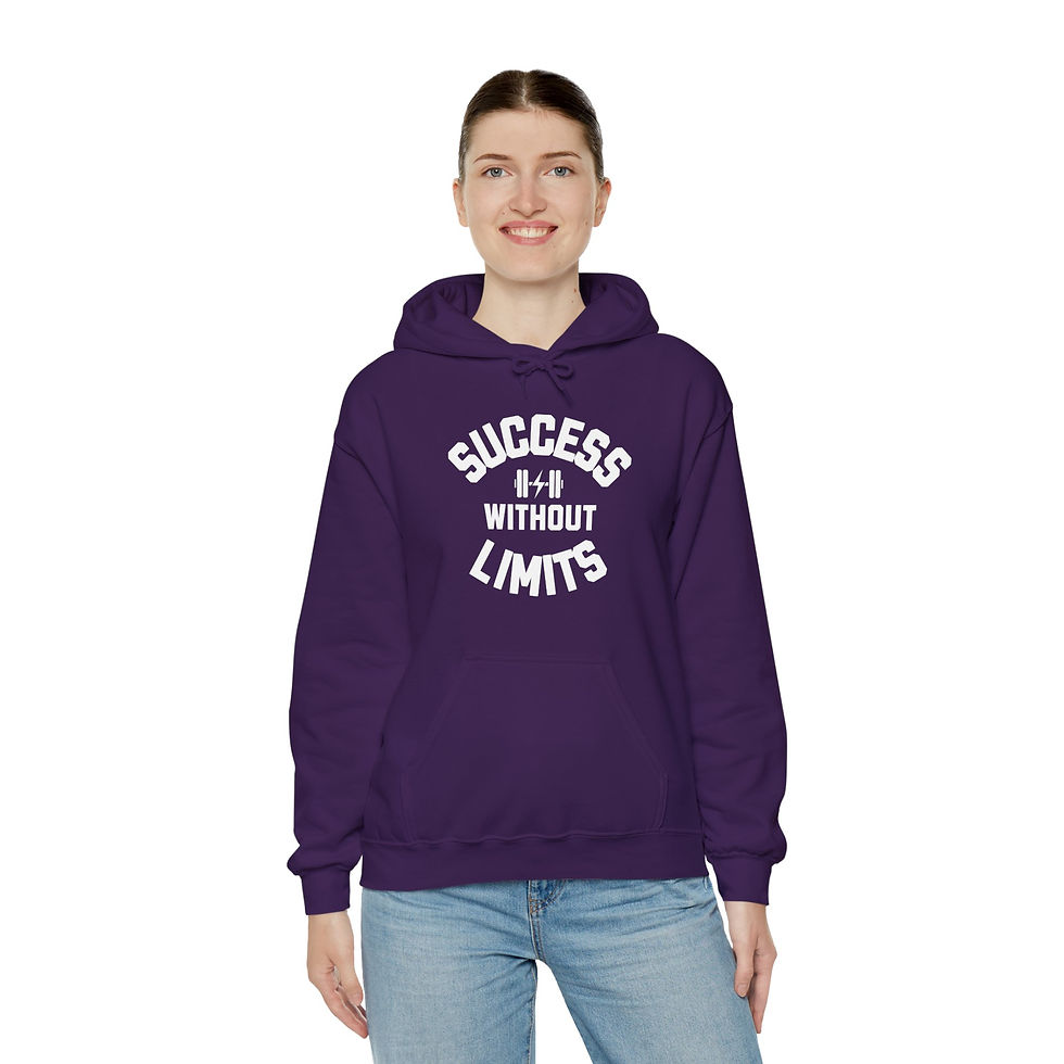 Thumbnail: SUCCESS WITHOUT LIMITS HOODIE (UNISEX) - PURPLE/SAPPHIRE 
