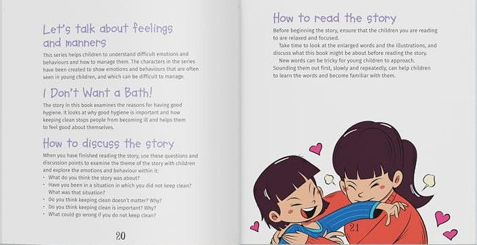 Thumbnail: I Don't Want A Bath! Learning About Keeping Clean (My Feelings & Manners Book)