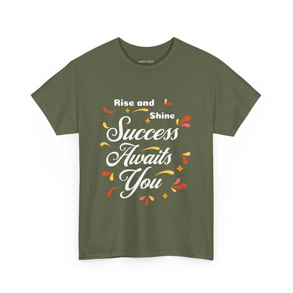 Thumbnail: Success Awaits You Custom T Shirt - Military Green/Forest Green