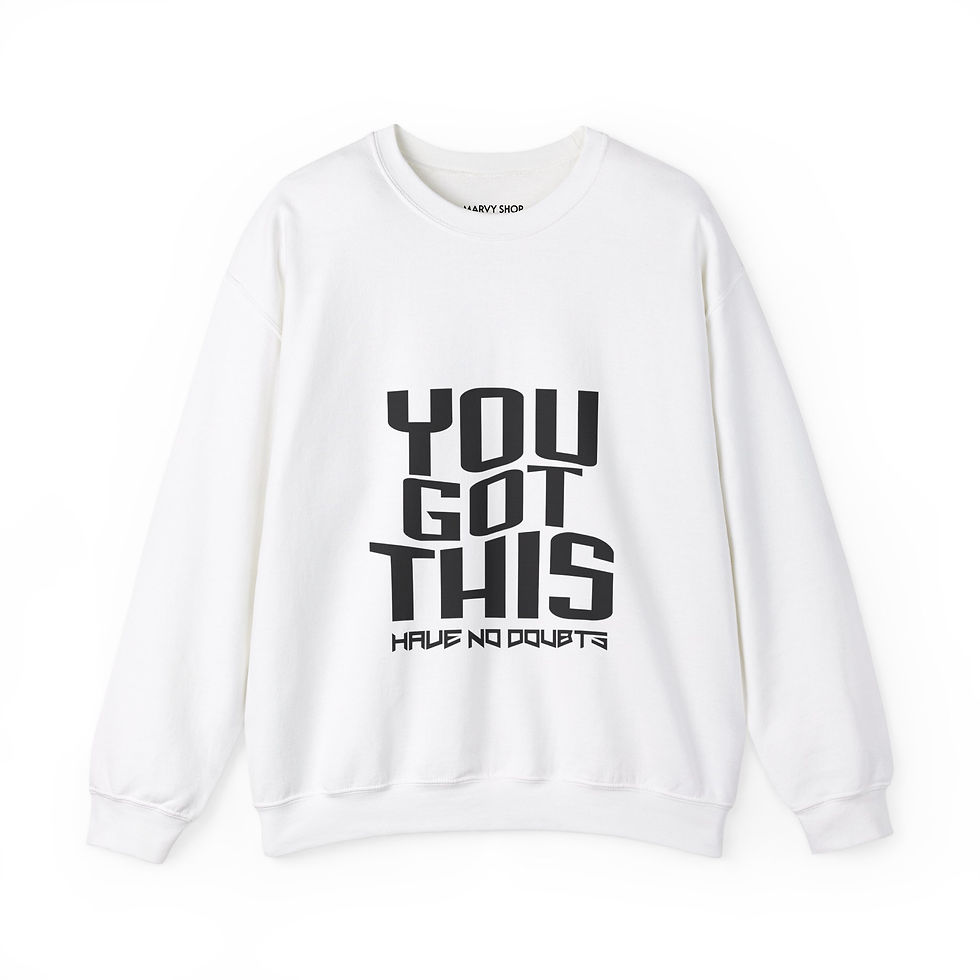 Thumbnail: YOU GOT THIS SWEATSHIRT (UNISEX) - WHITE/GREY