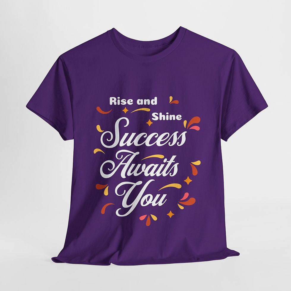 Thumbnail: Success Awaits You T Shirt - Black/Purple