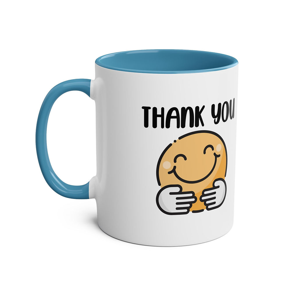 Thumbnail: Thank You Two-Tone Coffee Mug - 330ml (11oz)