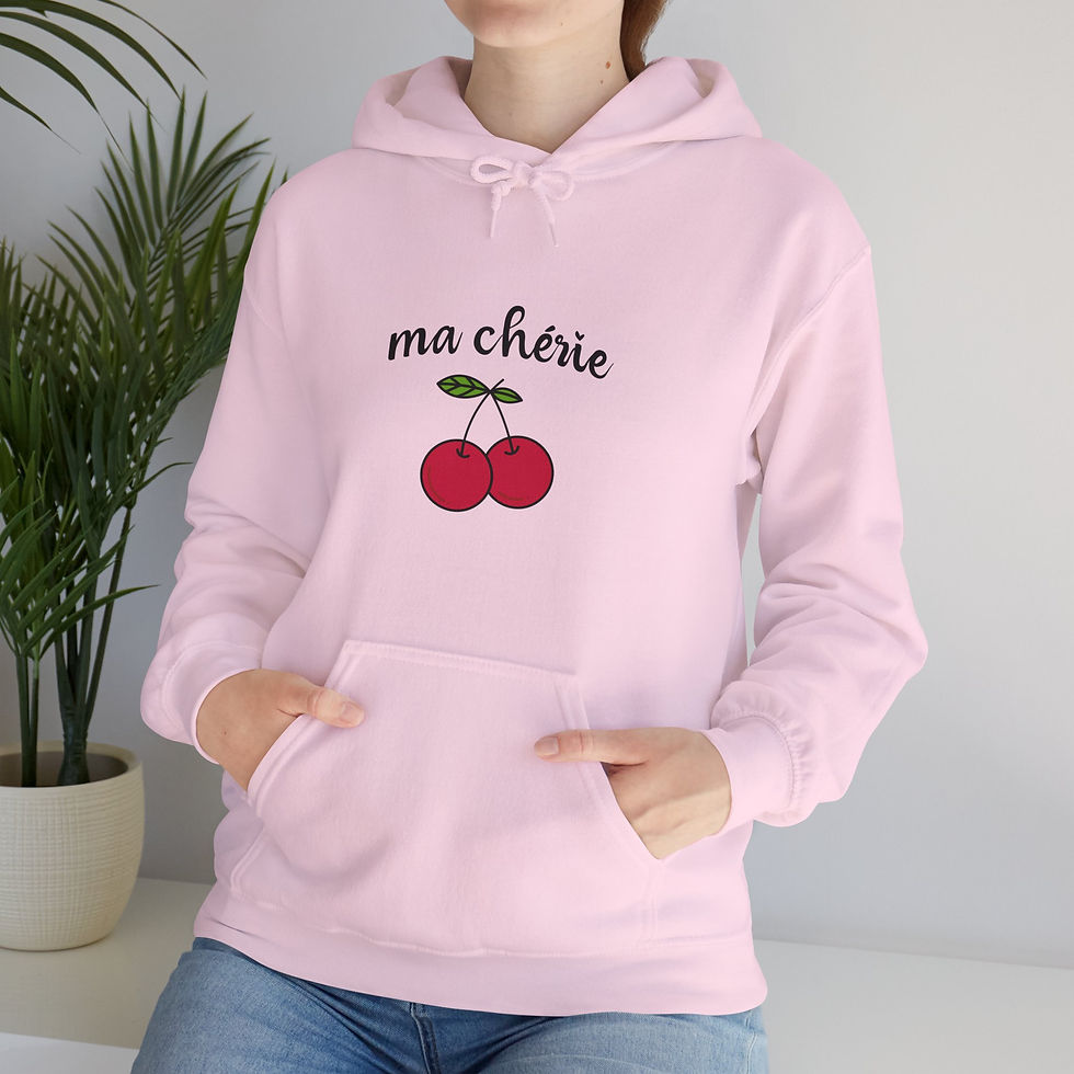Thumbnail: Ma Cherie Hoodie - Sand/Light Pink