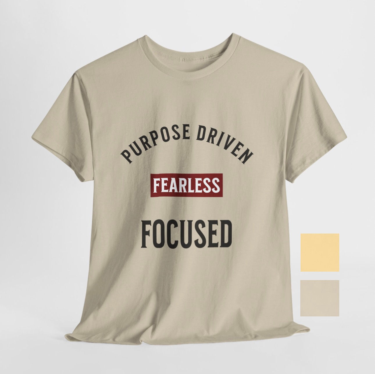 Purpose Driven Custom T Shirt (Unisex) - Sand/Yellow Haze