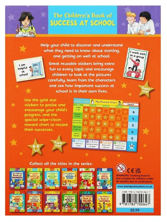 Thumbnail: The Children's Book of Success at School (Star Rewards-Life Skills for Kids)
