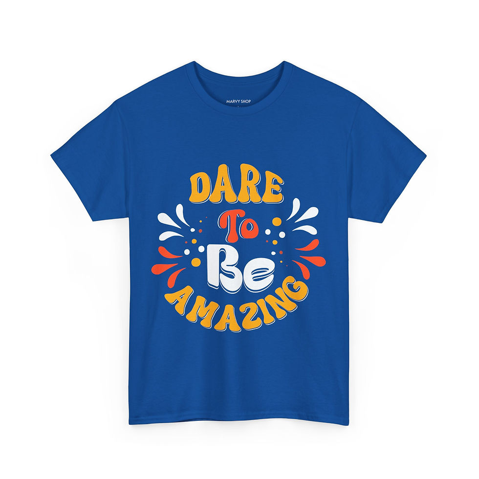 Thumbnail: Dare To Be Amazing - Navy/Royal Blue