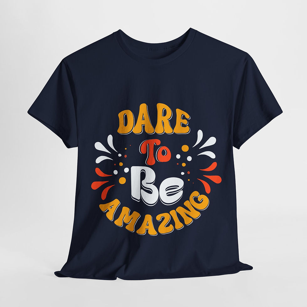 Thumbnail: Dare To Be Amazing - Navy/Royal Blue