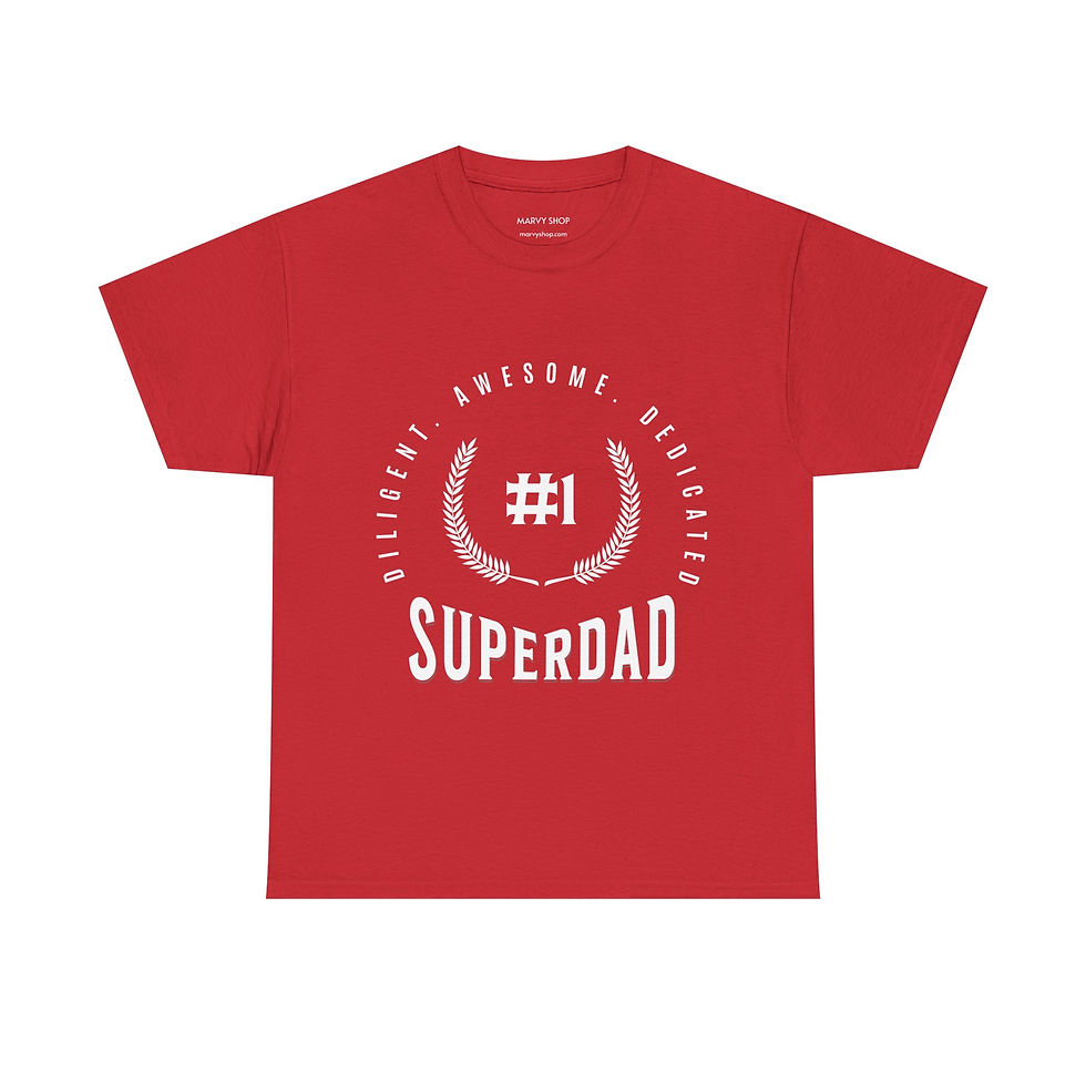 Thumbnail: Superdad T Shirt - Black/Red