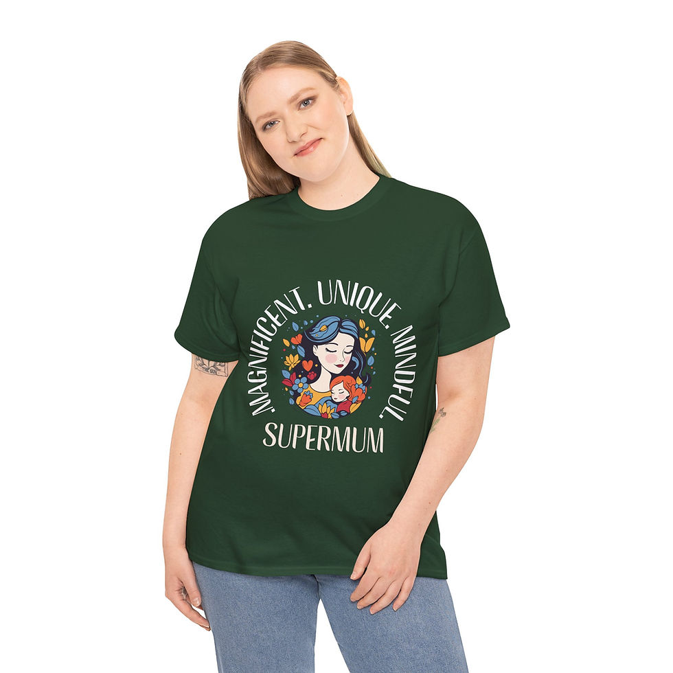 Thumbnail: Supermum T Shirt - Military Green/Forest Green