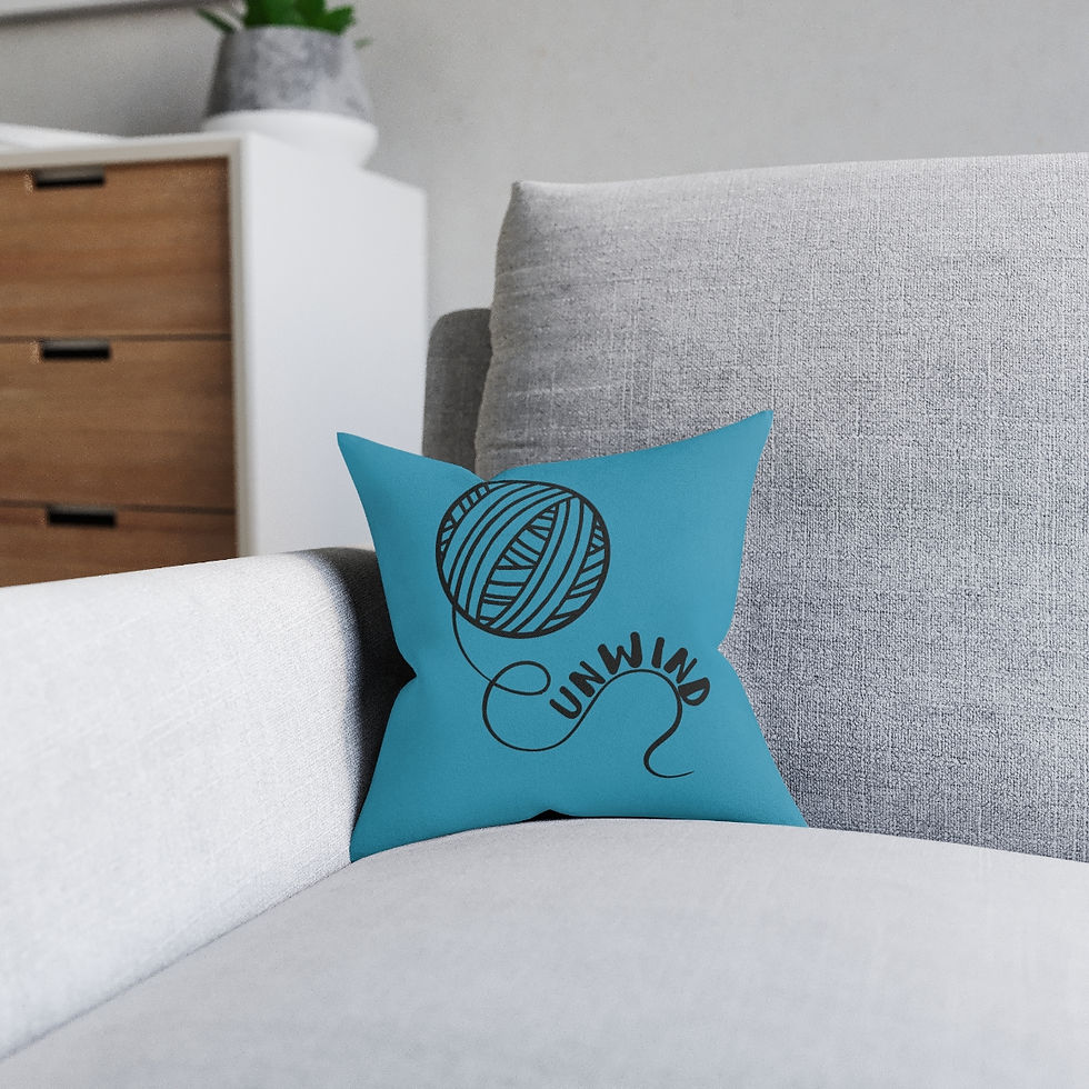 Thumbnail: Unwind Custom Cushion - Turquoise