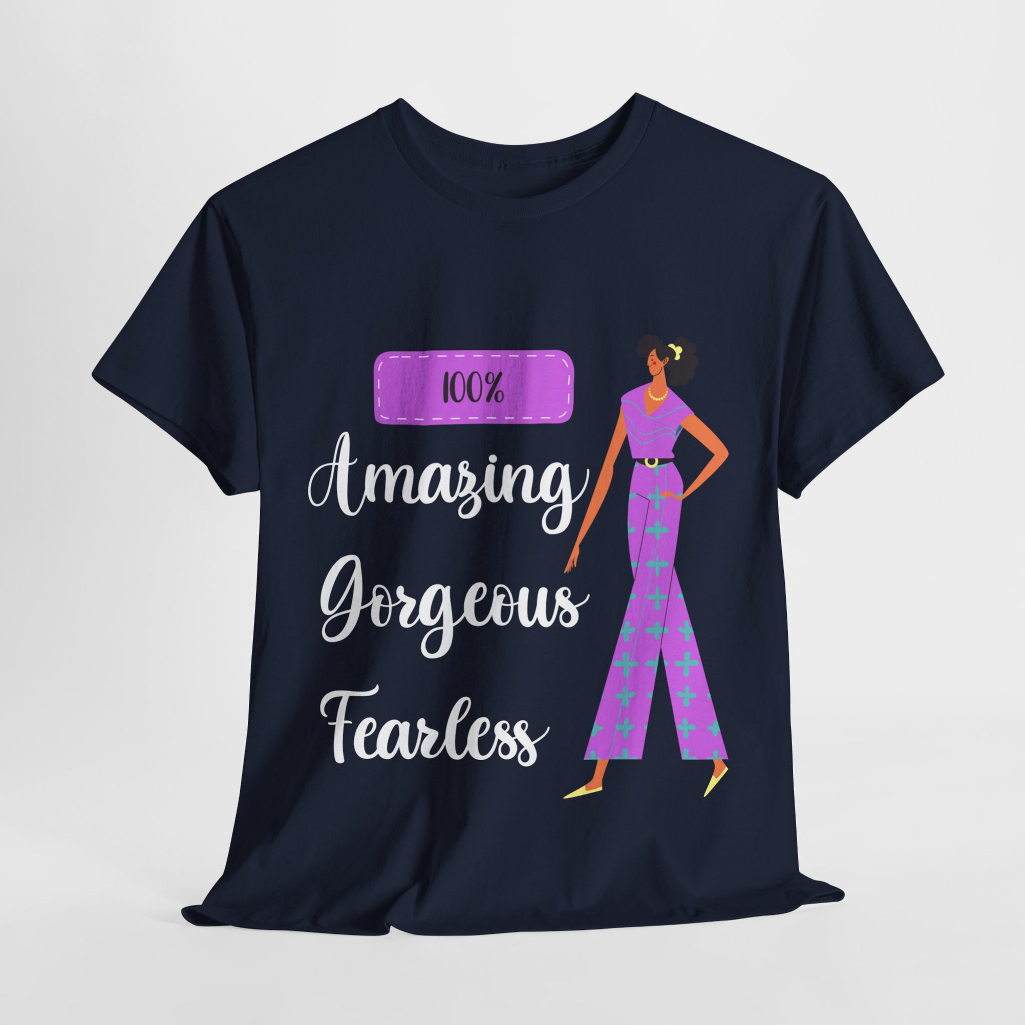 Amazing Ladies T-Shirt - Navy/Royal Blue