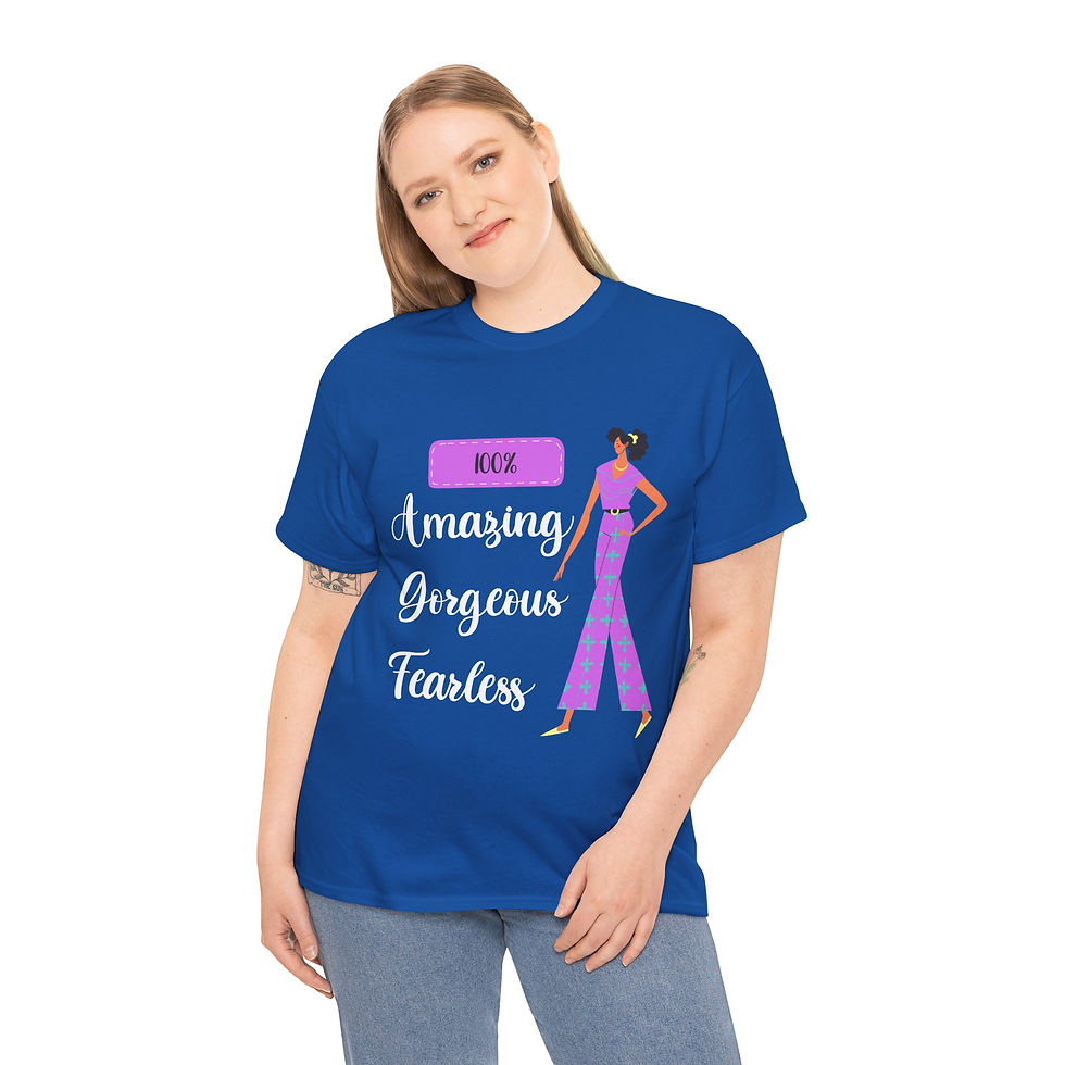 Thumbnail: Amazing Ladies T-Shirt - Navy/Royal Blue