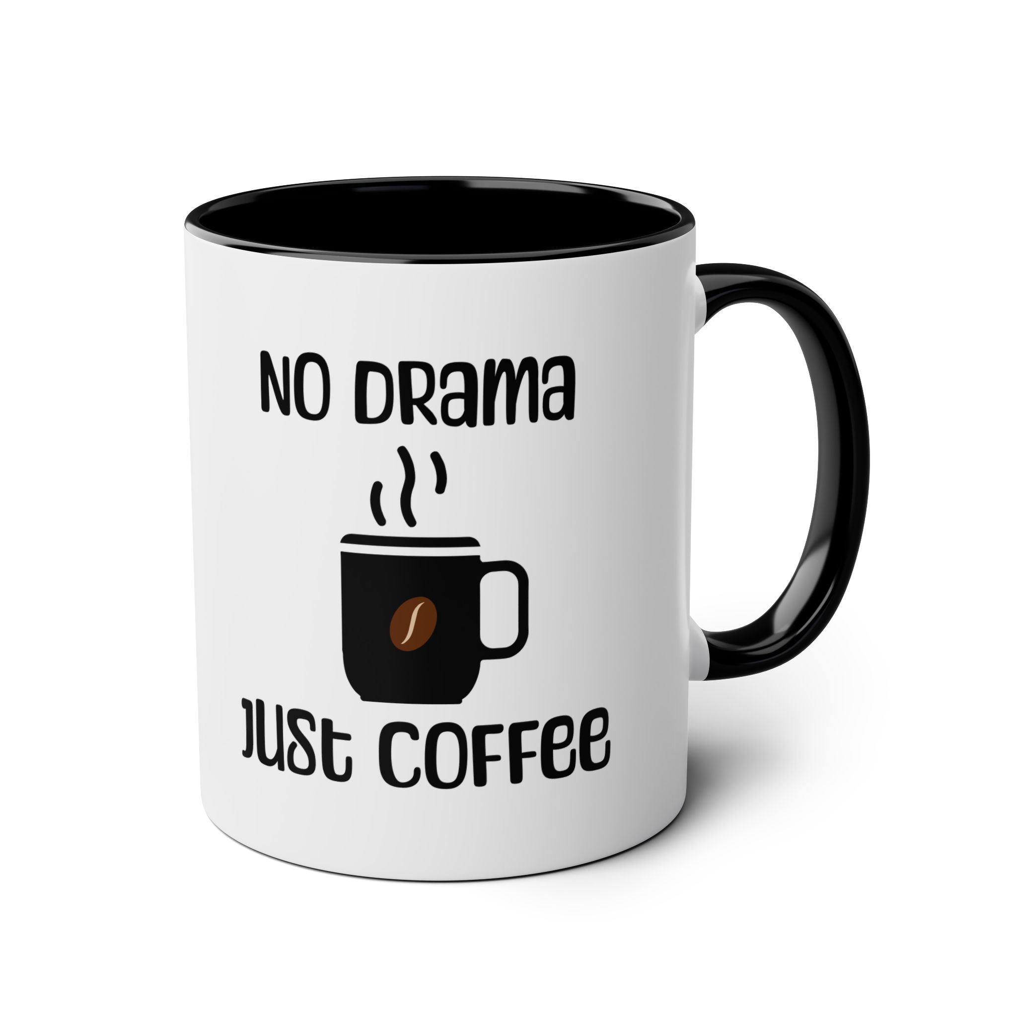 No drama Just coffee Two-tone coffee mug 330ml (11oz)