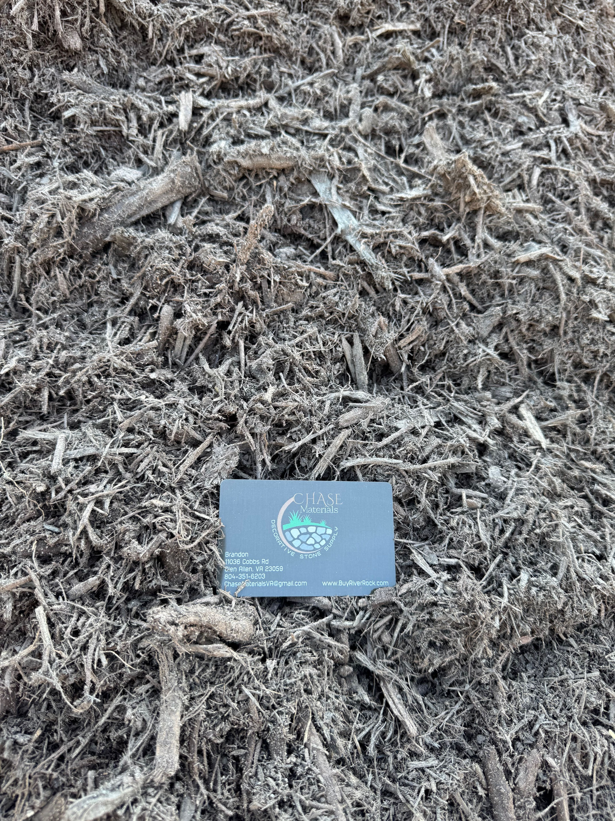 Double Shredded Brown Dyed Mulch