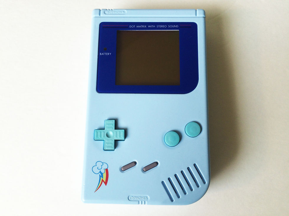 Thumbnail: Rainbow Dash - Blue Backlit/Biverted GameBoy