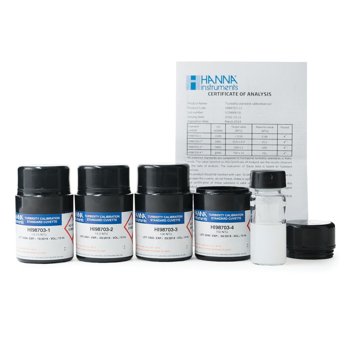 HI 98703-11 - Turbidity Calibration Standards