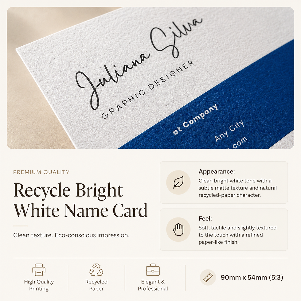 Thumbnail: Premium Textured Business Card Printing – Linen, Kraft & Recycled Card