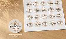 40mm label sticker