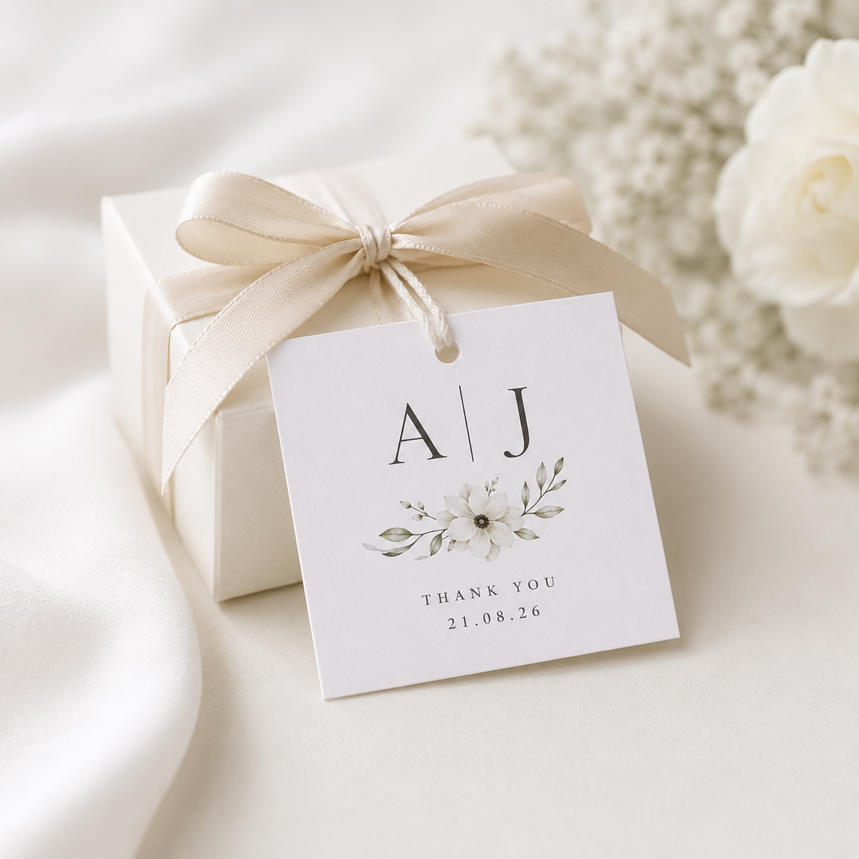 Custom Square Gift Tag Printing