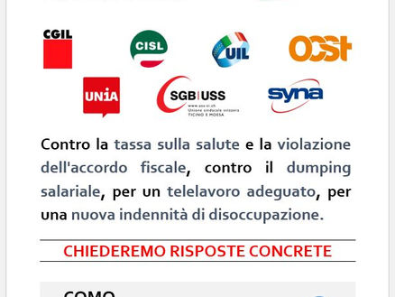 Manifestazione dei lavoratori frontalieri - Como 25/05/2024