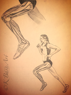 Anatomy Runner Drawing