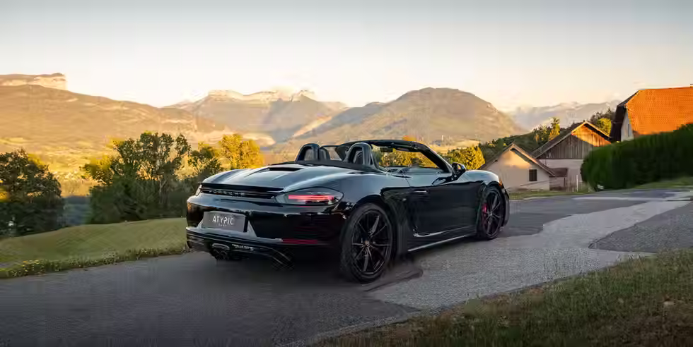PORSCHE 718 BOXSTER S NOIRE PACK GTS CARBONE BOSE TOUT CUIR PDLS+ SIEGE SPORT ECHAPPEMENT SPORT ENTRETIEN 100% CP