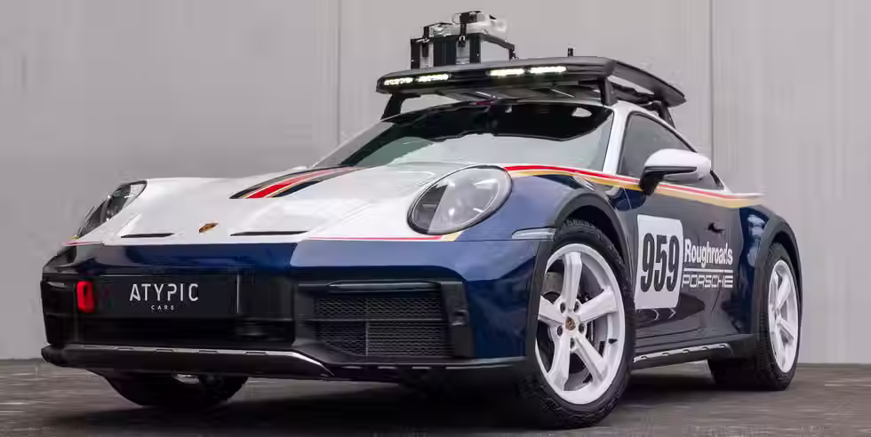 Porsche 992 Dakar pack rally design pack design sport occasion annecy malus payé par atypic cars 