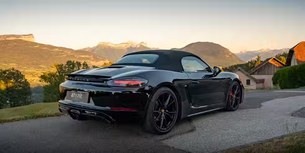 PORSCHE 718 BOXSTER S NOIRE PACK GTS CARBONE BOSE TOUT CUIR PDLS+ SIEGE SPORT ECHAPPEMENT SPORT ENTRETIEN 100% CP