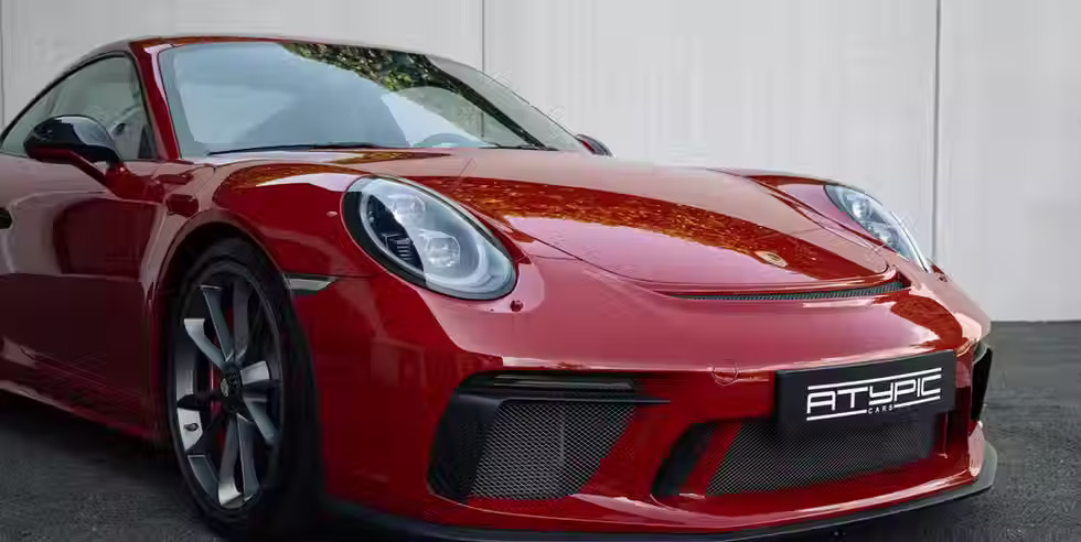 PORSCHE 911 991 PHASE 2 GT3 TOURING ROUGE CARMIN 2018 SANS FAP OCCASION PORSCHE ATYPICARS FULL OPTIONS PPF COMPLET