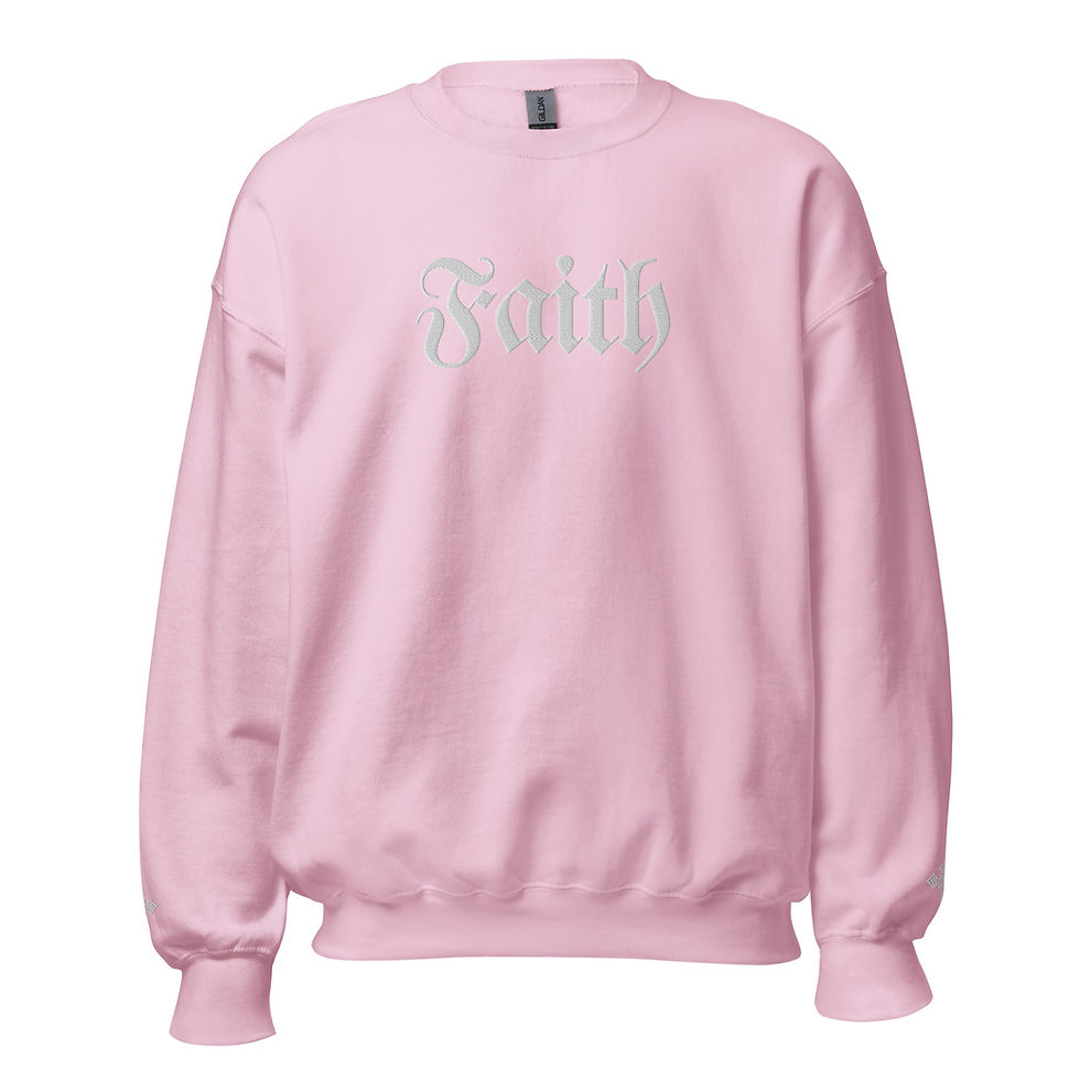 Thumbnail: Faith - Unisex Sweatshirt With Embroidery