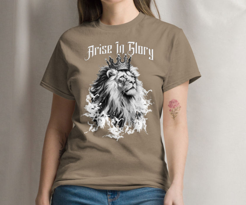 Thumbnail: Arise in Glory - (black&white) Unisex T-shirt