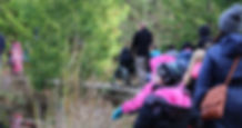 Image of Class Hiking on Boardwalk