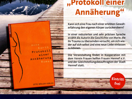 FhF lädt Sie ein zu der Lesung von Anne Korth