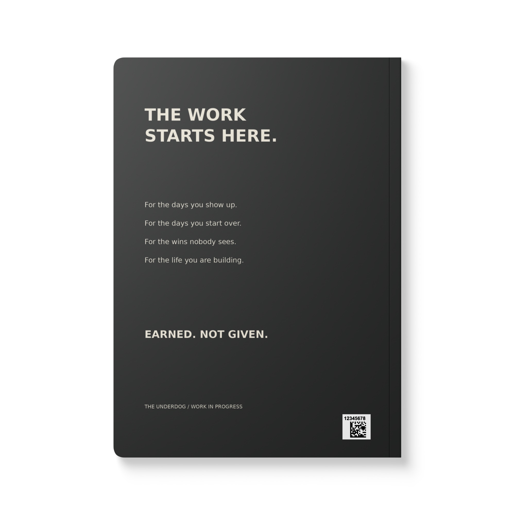 THE UNDERDOG — Work in Progress Journal