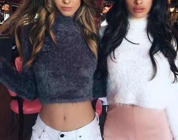 縮圖：高領茫茫基本款上衣