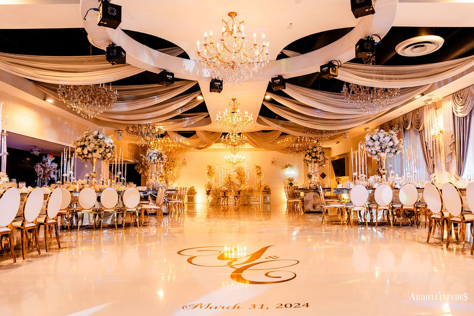 Beautiful Banquet Hall located in Fort Lauderdale Beach, Florida at Crystal Ballroom On The Lake.