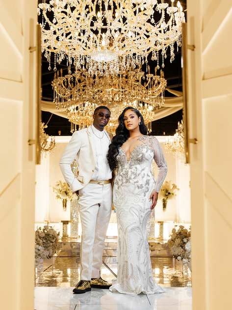 Monika and Nathan having one of the destination wedding of their dreams at the Crystal Ballroom BeachPlace.