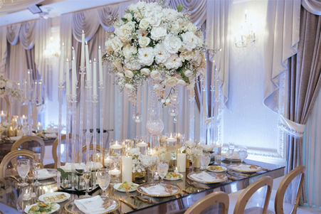 Elegant Table Decor at the Crystal Ballroom BeachPlace
