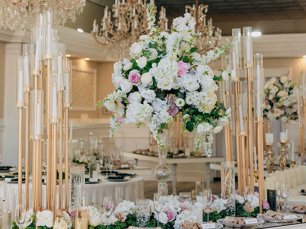 Highly rated reception hall with stunning decor, found only at the Crystal Ballroom Rock Hill, SC near Charlotte, NC.