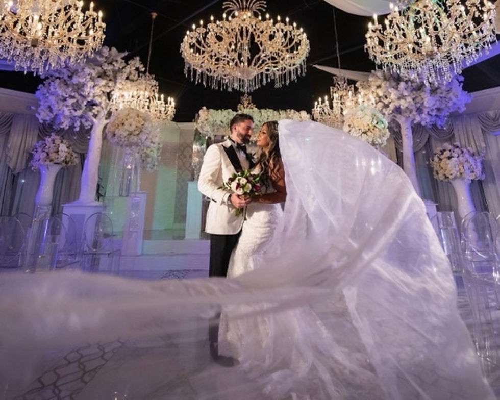 Bride and Groom in Ceremony Hall