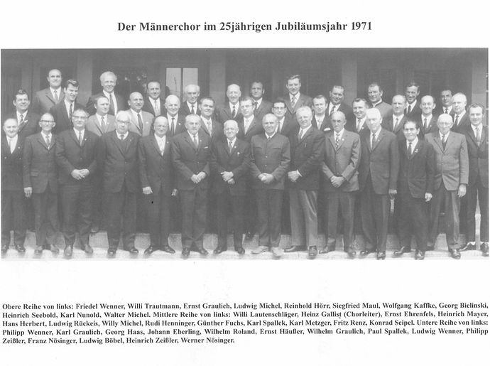 Männerchor der SKG Stockstadt 1971