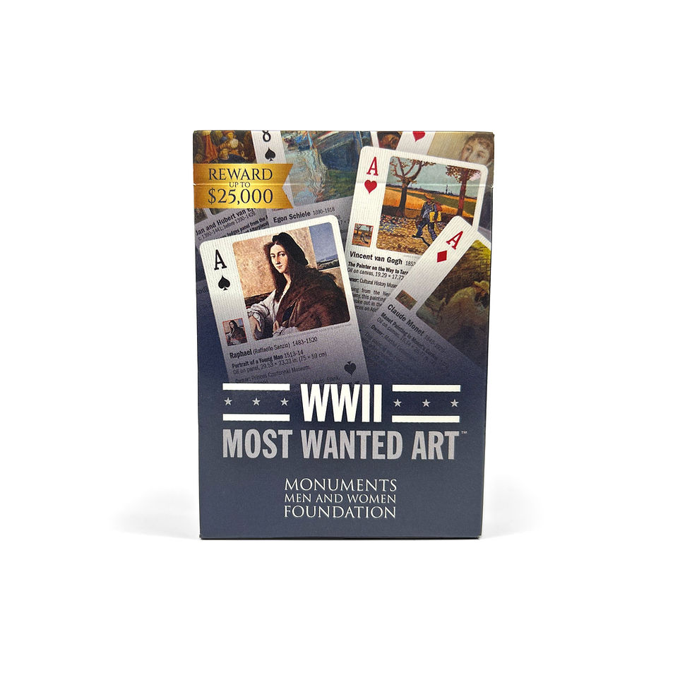 WWII Most Wanted Art playing cards with newly designed collector’s box