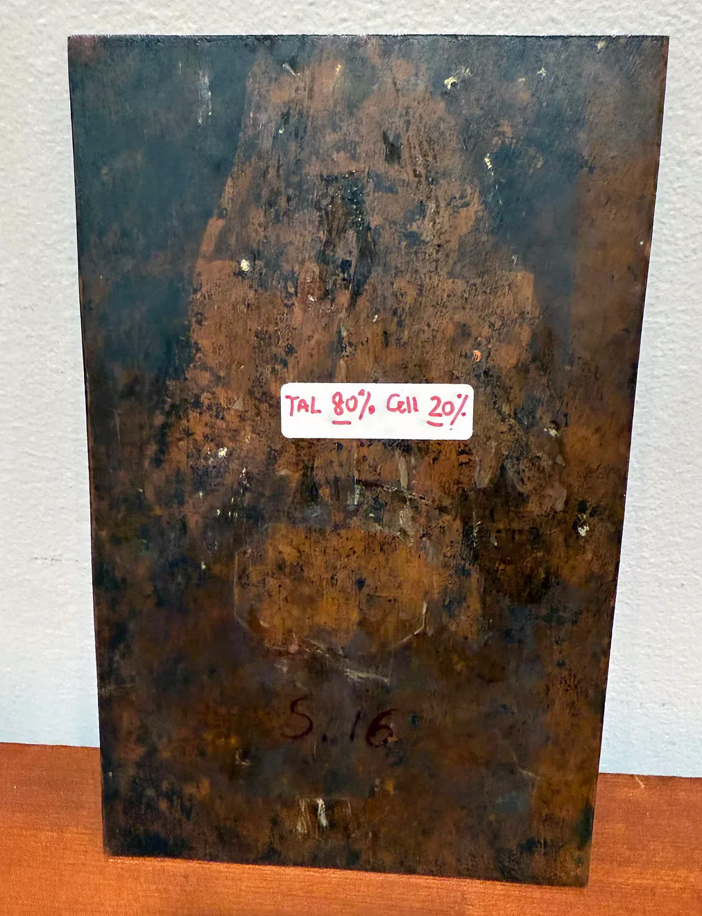 Back of decorative floral painting