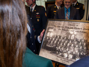 Parade Banner Returned to the Hamm-Wiescherhöfen Volunteer Fire Department in Germany