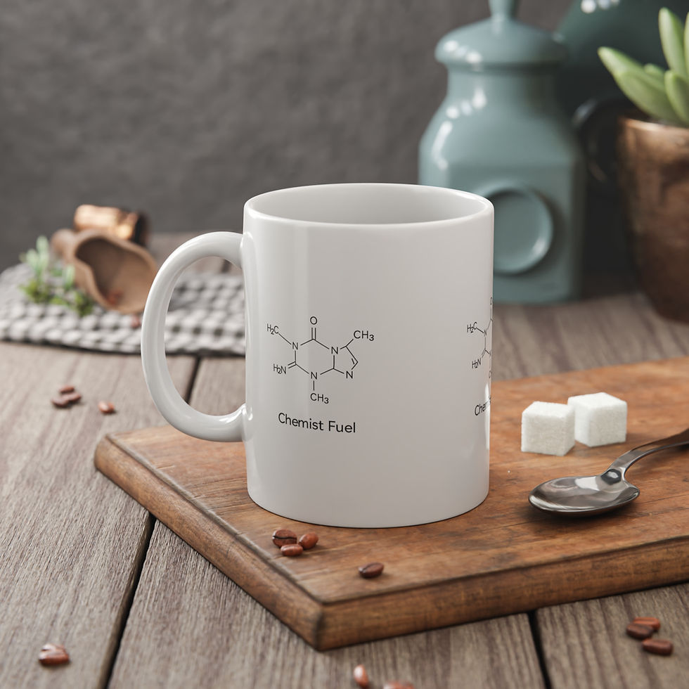 Thumbnail: "Chemist Fuel" Caffeine Molecule Mug — Funny Chemistry Gift for Lab Lovers