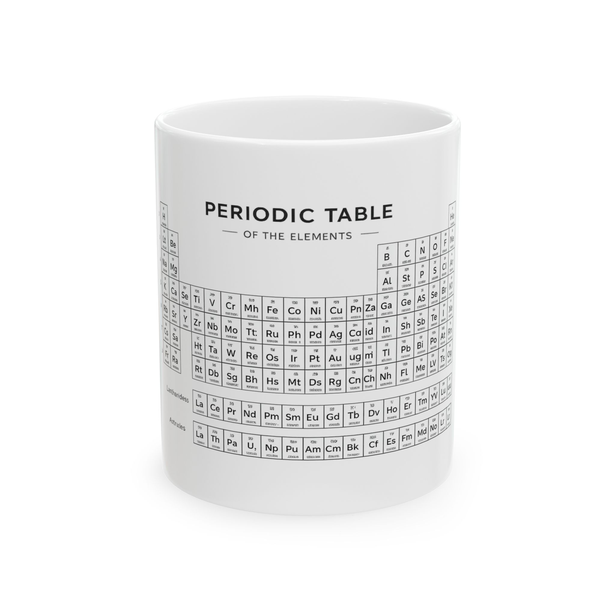 Periodic Table Ceramic Mug — Science Chemistry Coffee Cup (11oz/15oz)