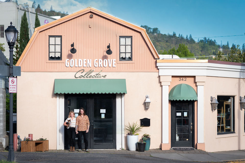 Exterior shot of Golden Grove Collective store