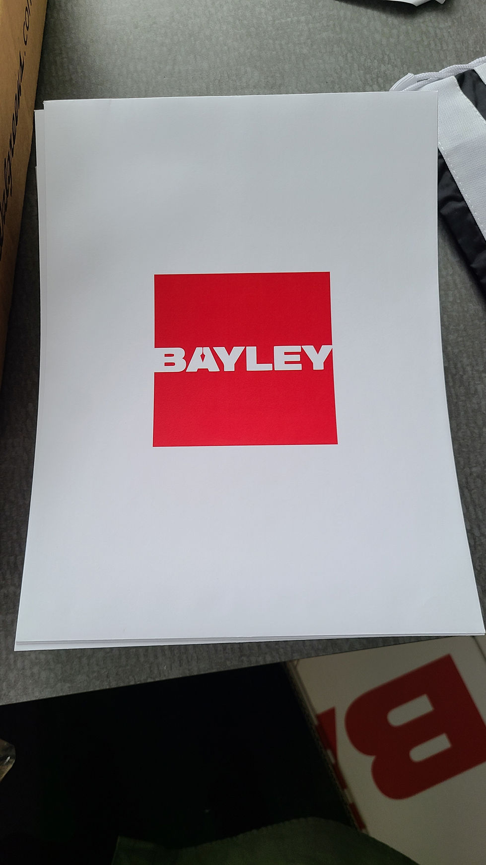 Designed Branded Mailing Envelopes (Bayley Construction)
