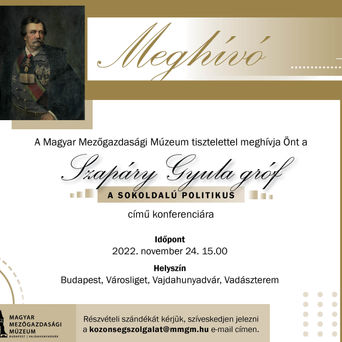 Szapáry Gyula gróf. A sokoldalú politikus - konferencia