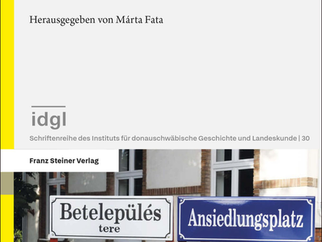 Megjelent a Fata Márta szerkesztette Mit der Vergangeheit in die Zukunft c. tanulmánykötet!
